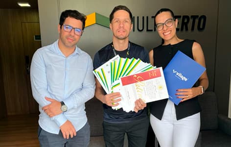 Entrega de 19 certificados de Propriedade Intelectual para a empresa Multicerto